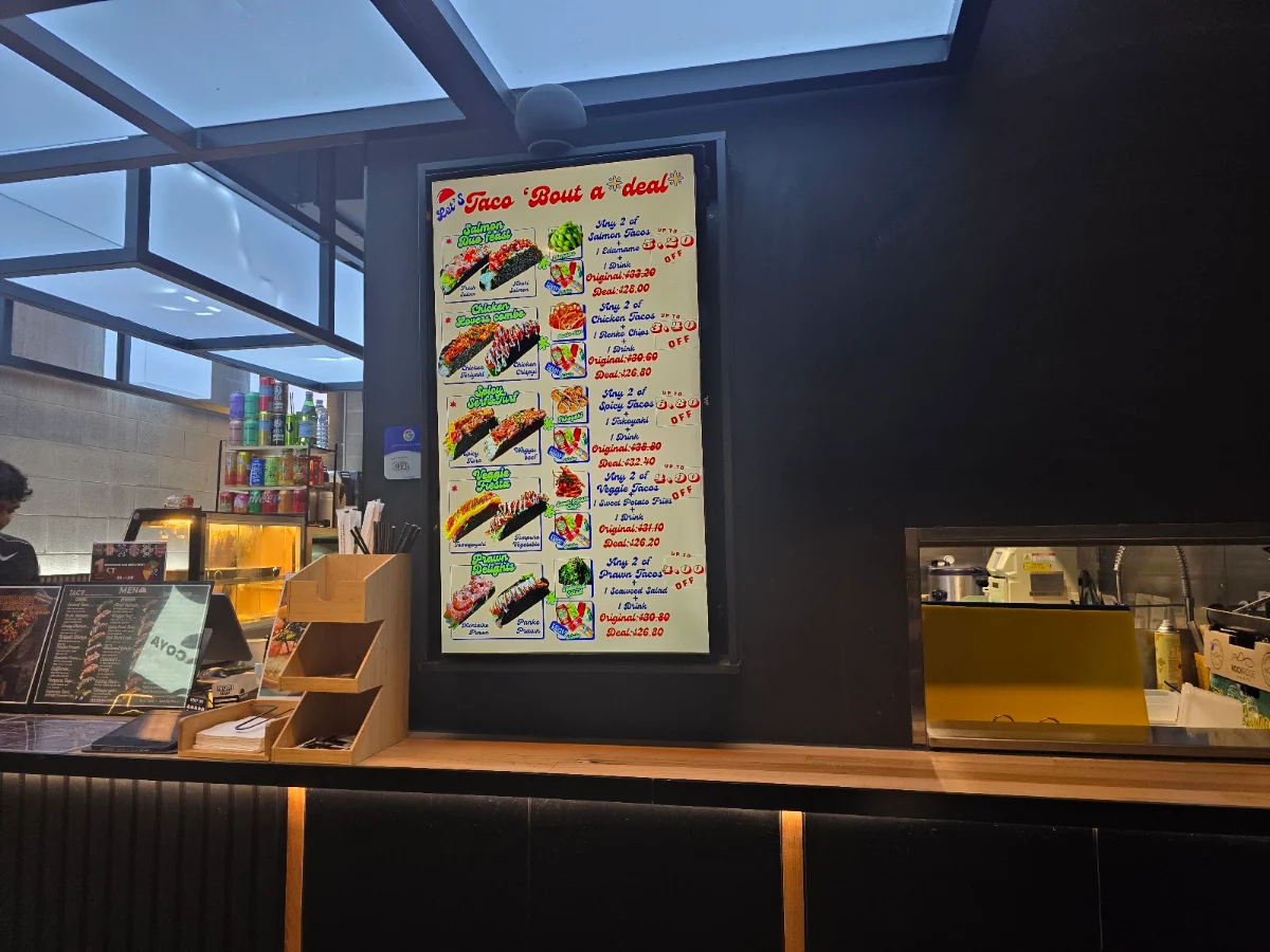Menu, TACOYA