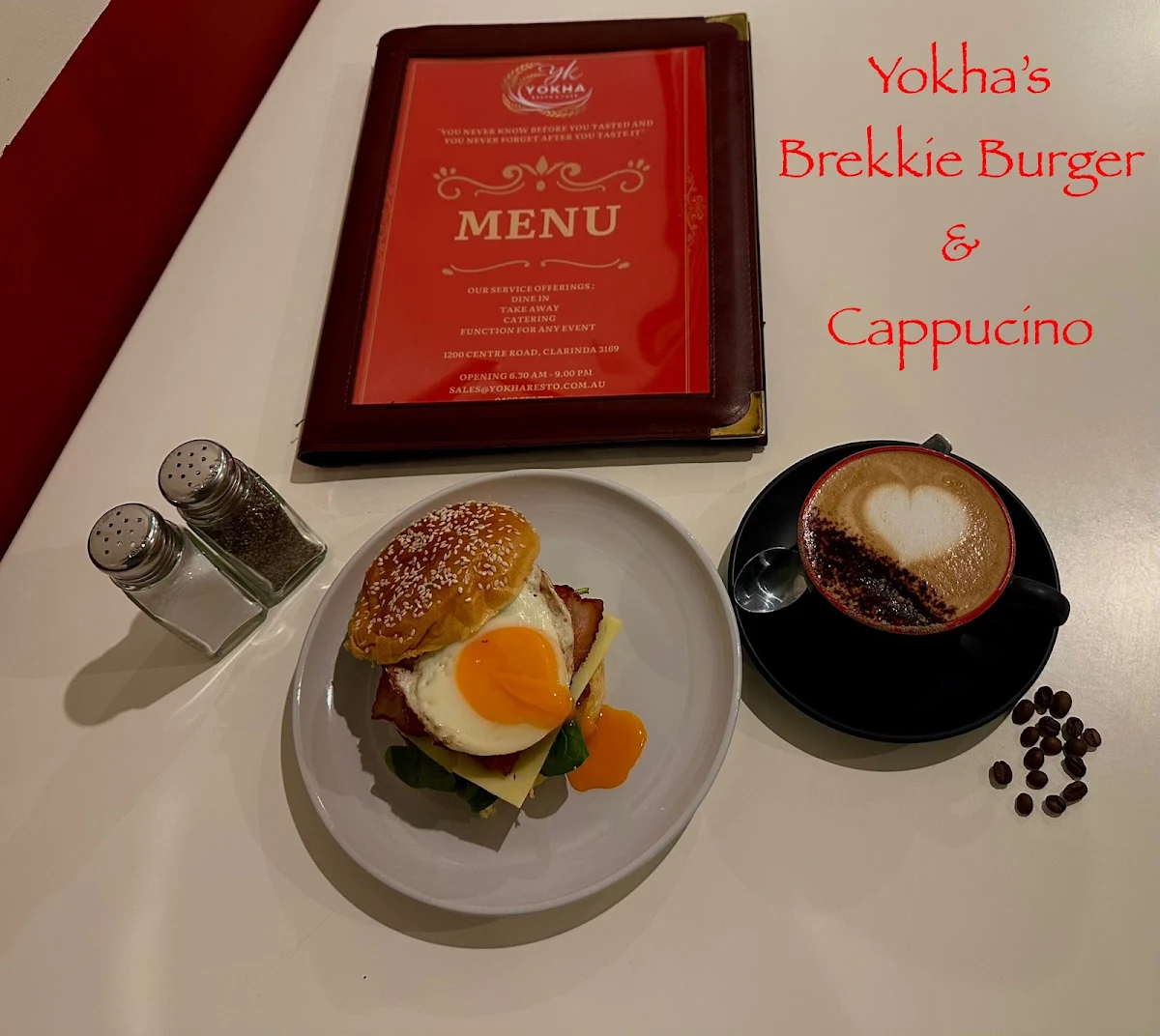 Menu, YOKHA RESTO & CAFE