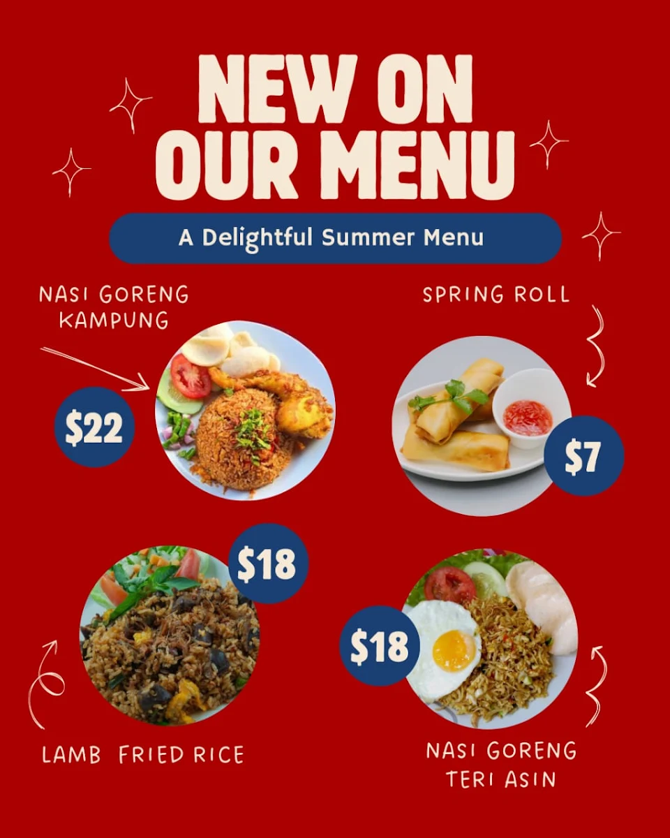Menu, YOKHA RESTO & CAFE