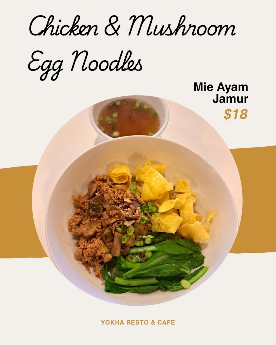 Menu, YOKHA RESTO & CAFE