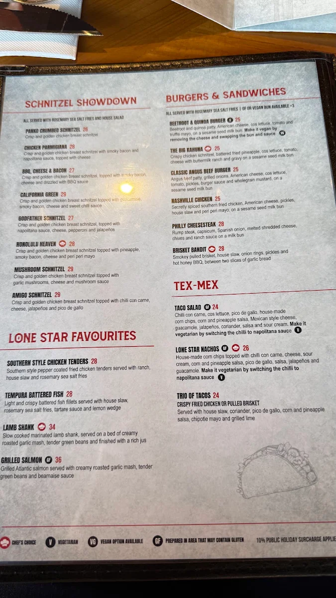 Menu, Lone Star Rib House & Brews Eastern Creek Quarter (ECQ)