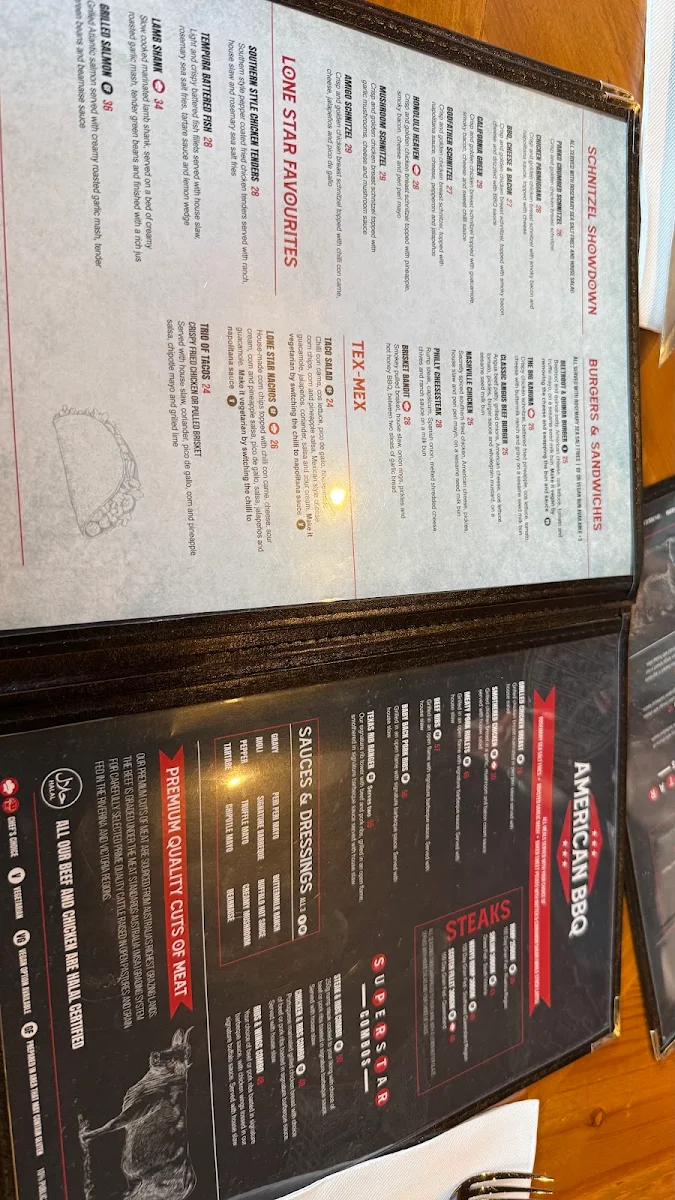 Menu, Lone Star Rib House & Brews Eastern Creek Quarter (ECQ)