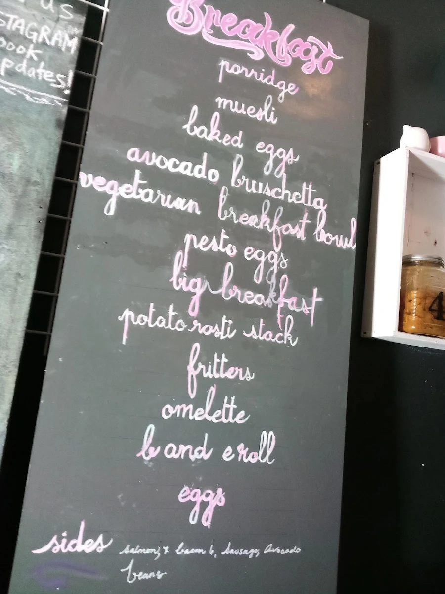 Menu, Eatz on Abercrombie Cafe