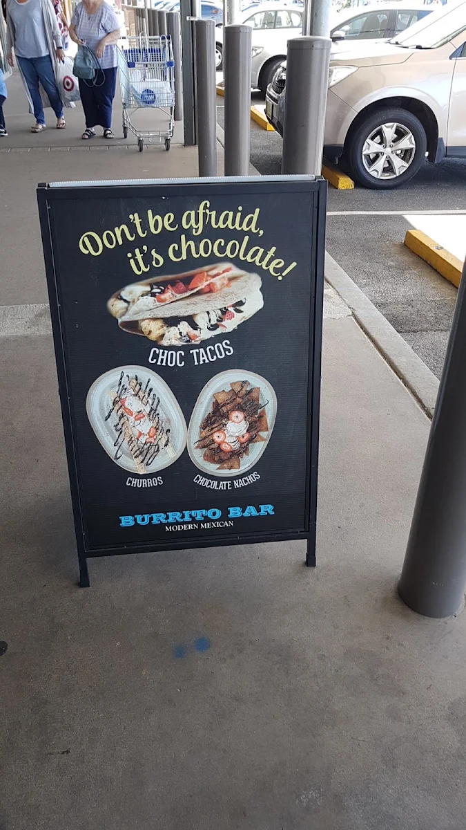 Menu, Burrito Bar Ballina