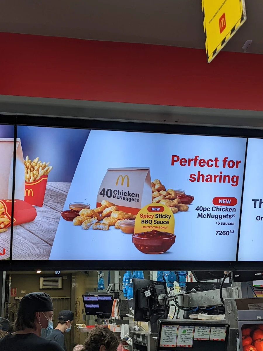 Menu, McDonald's Malvern East