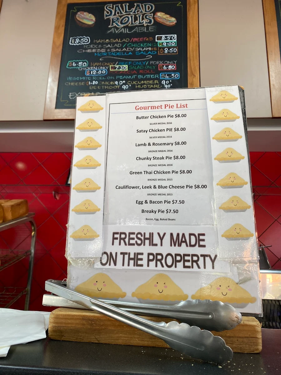 Menu, Bridgetown Bakery (Hansen’s Hot Bread Shop)