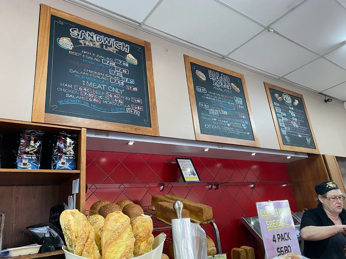 Menu, Bridgetown Bakery (Hansen’s Hot Bread Shop)