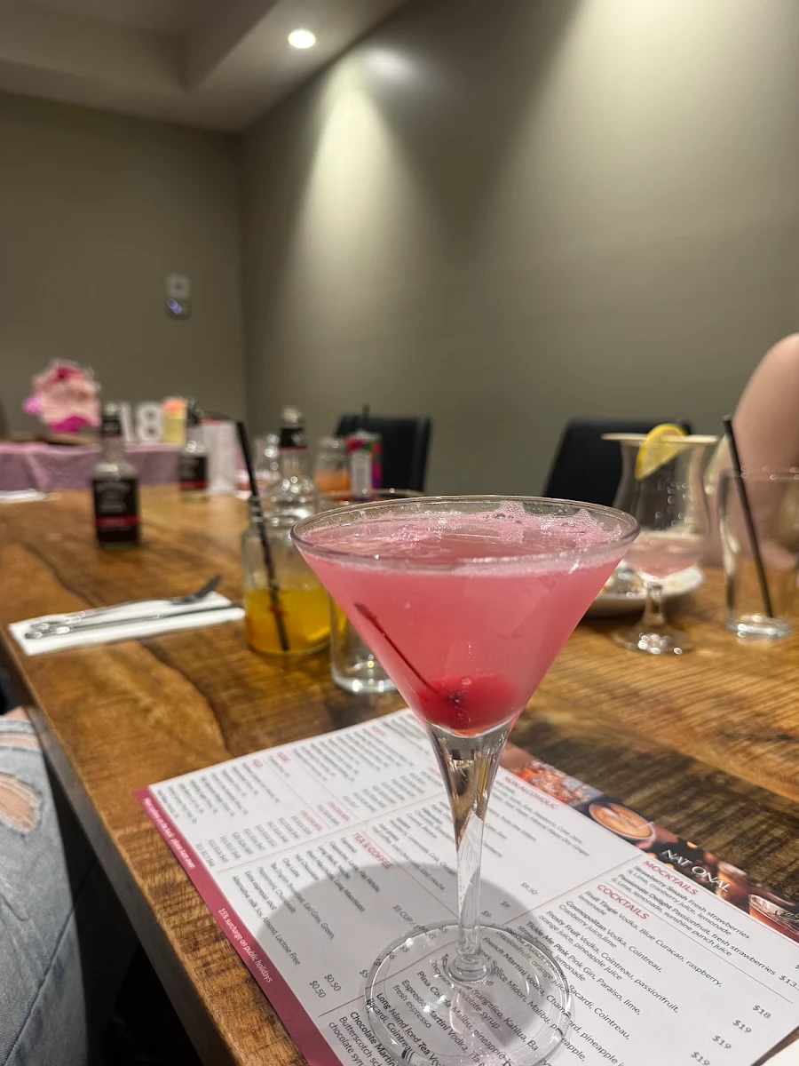 Menu, National Hotel Bar & Grill