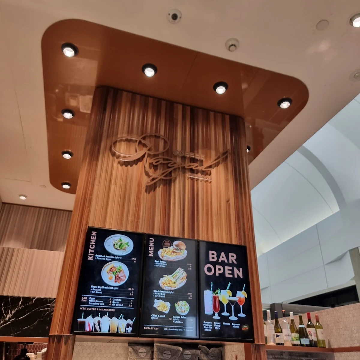 Menu, Coffee Royal