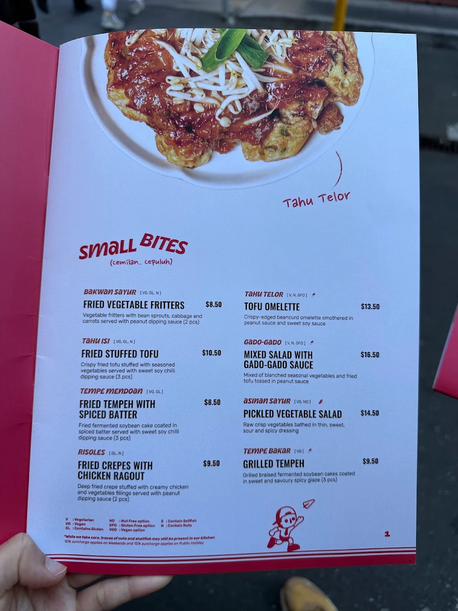 Menu, Kenangan