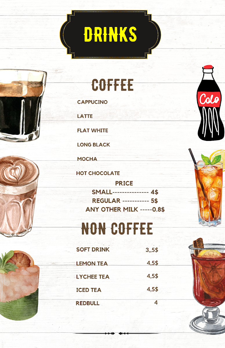 Menu, Viet Village Restaurant
