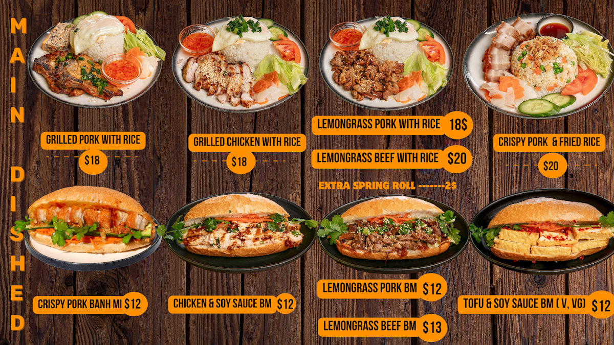 Menu, Viet Village Restaurant