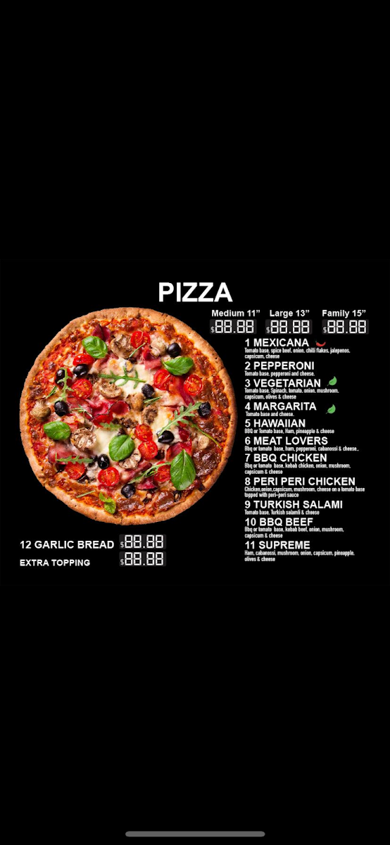 Menu, Lezzette box hill