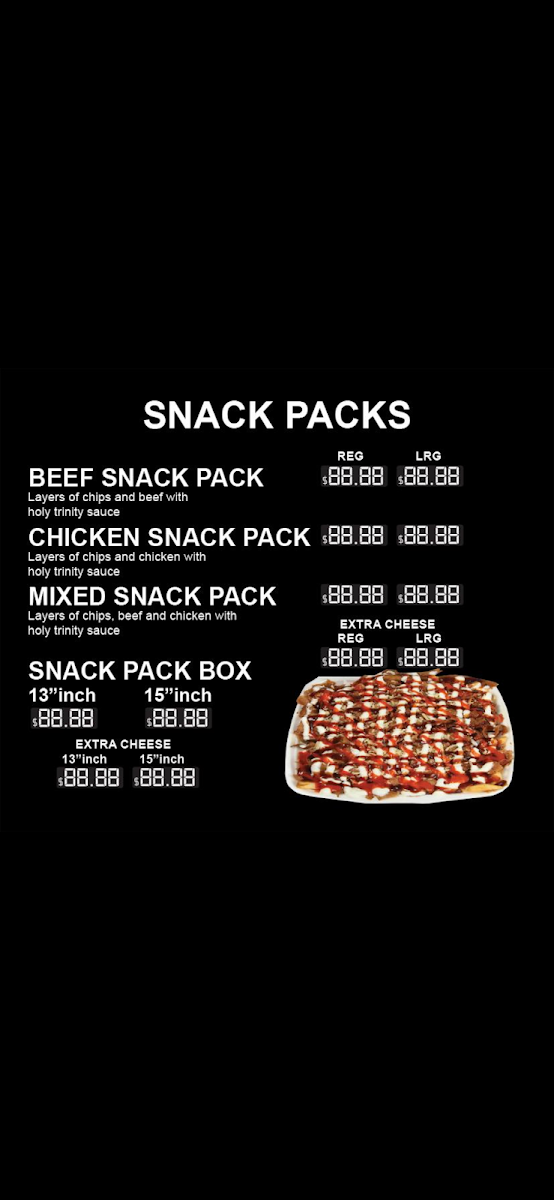 Menu, Lezzette box hill