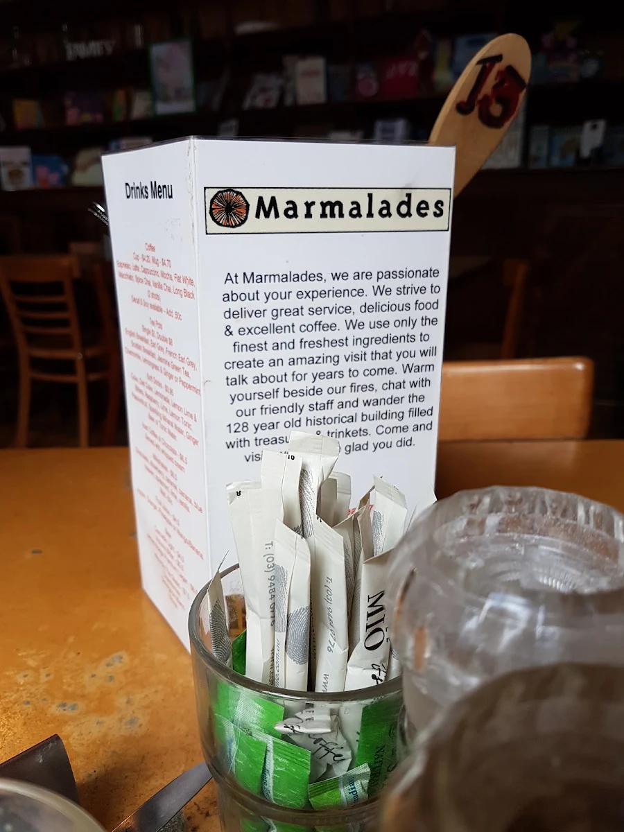 Menu, Marmalades
