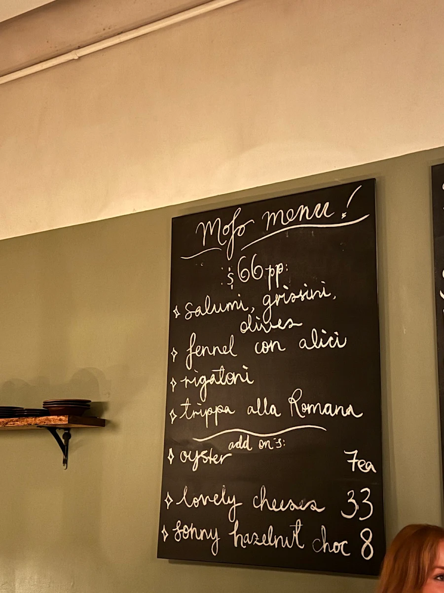 Menu, Sonny