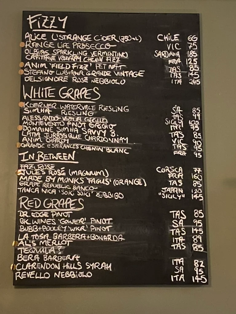 Menu, Sonny