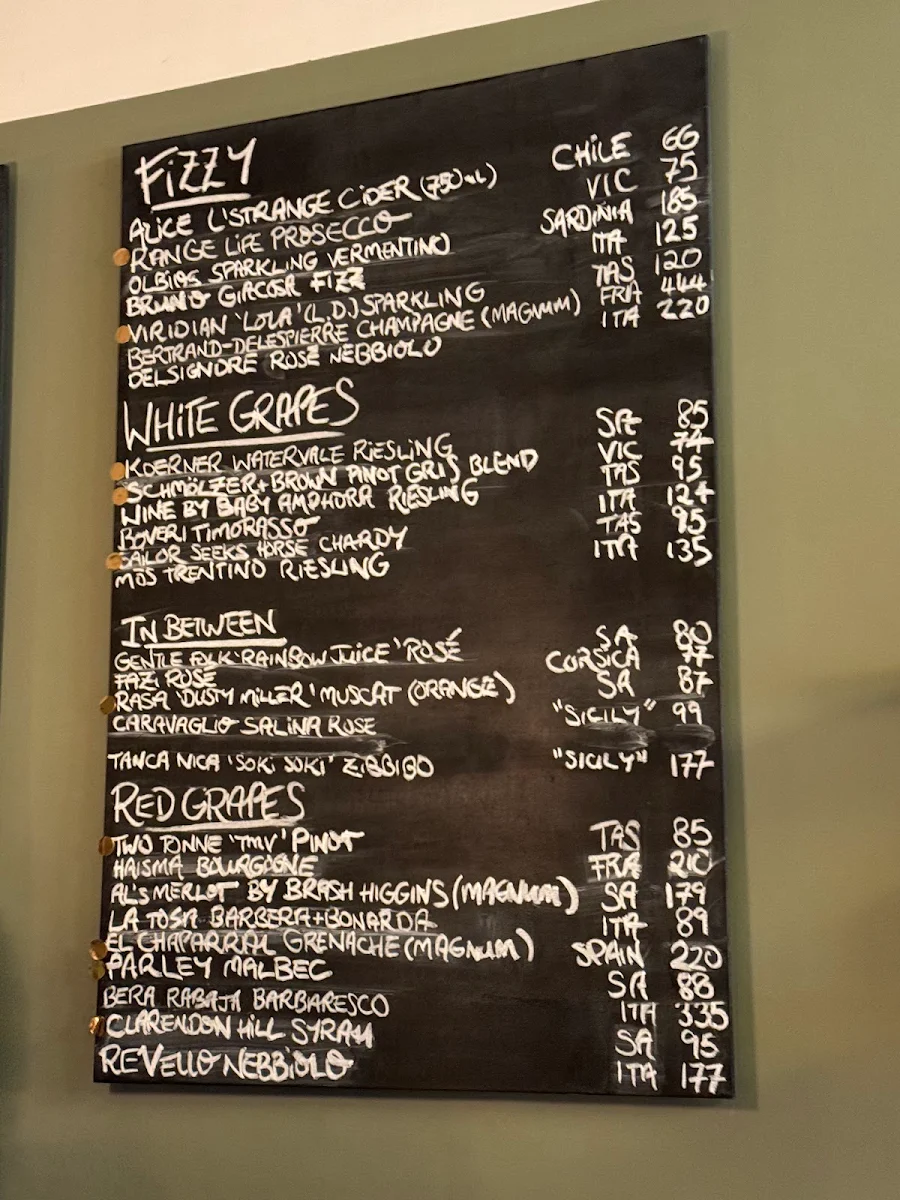Menu, Sonny
