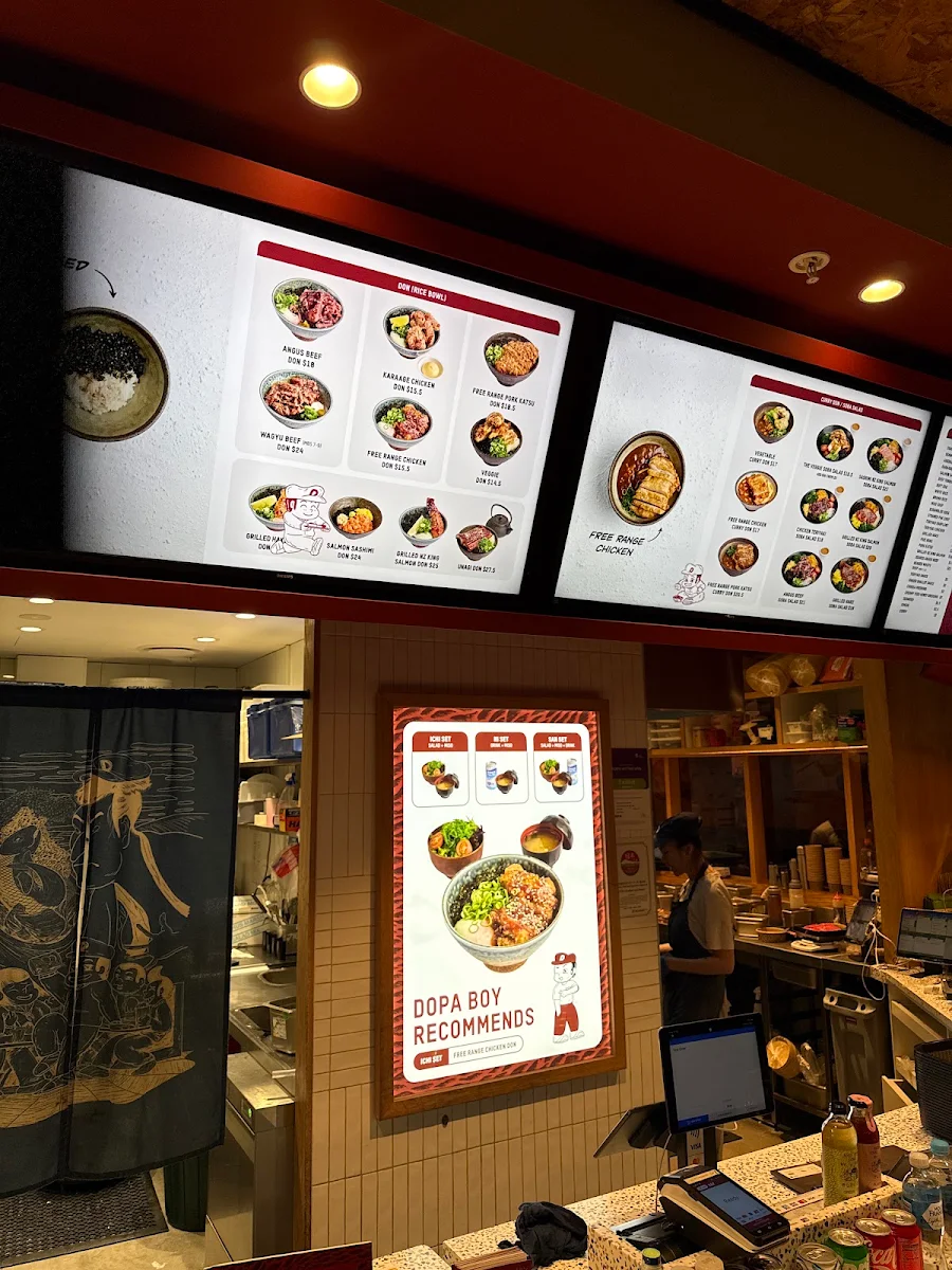 Menu, Dopa Donburi - Galeries