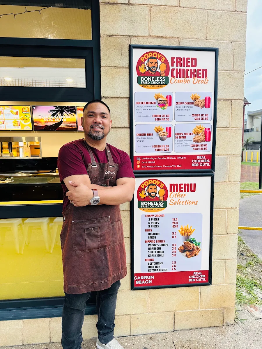 Menu, Popoy’s Boneless Fried Chicken