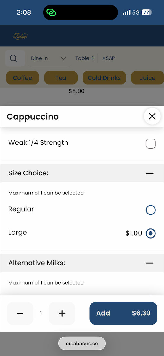 Menu, Pierluigi