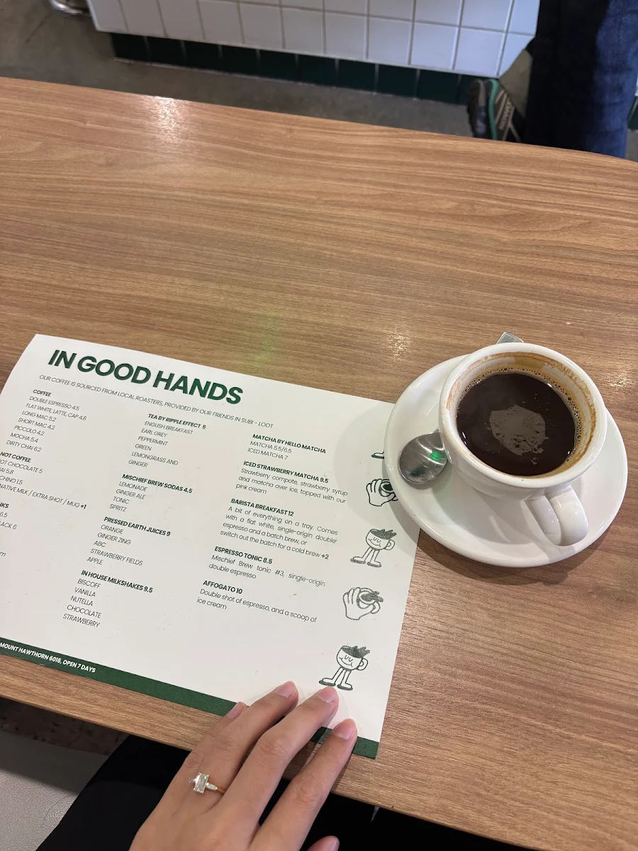 Menu, In Good Hands