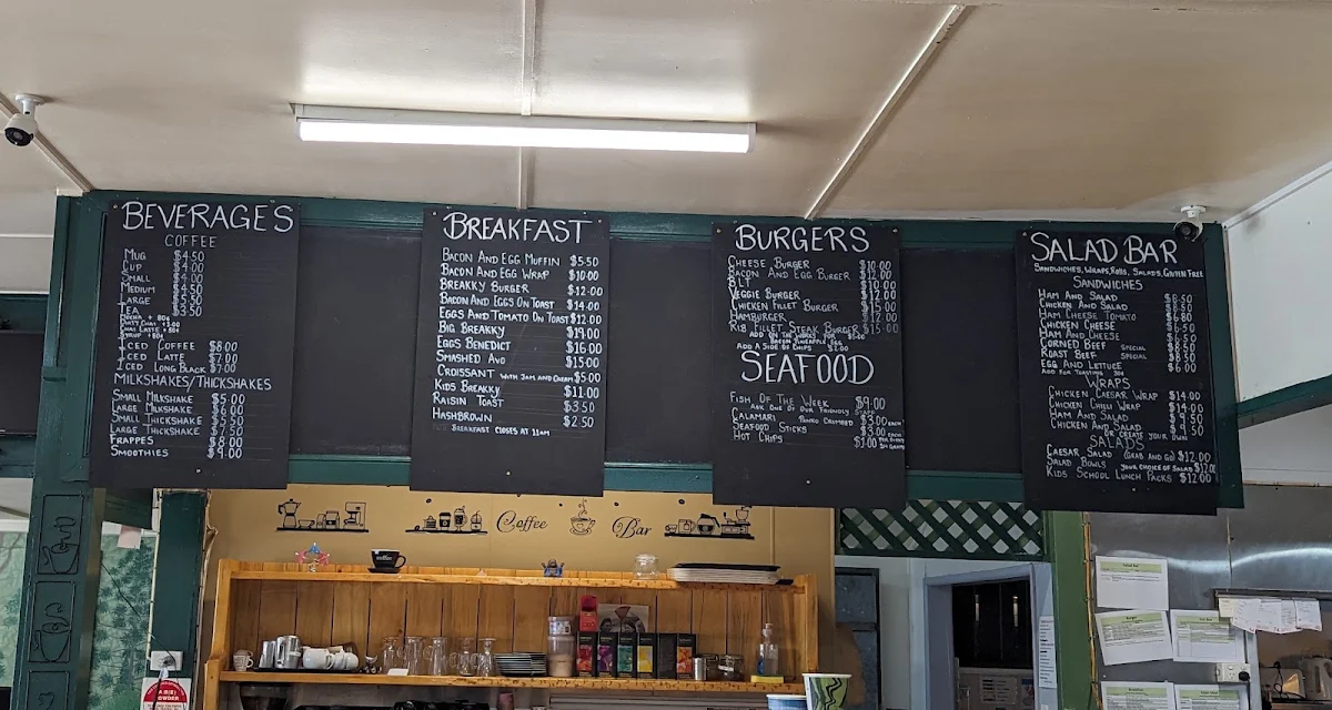 Menu, Bunya Nut Cafe