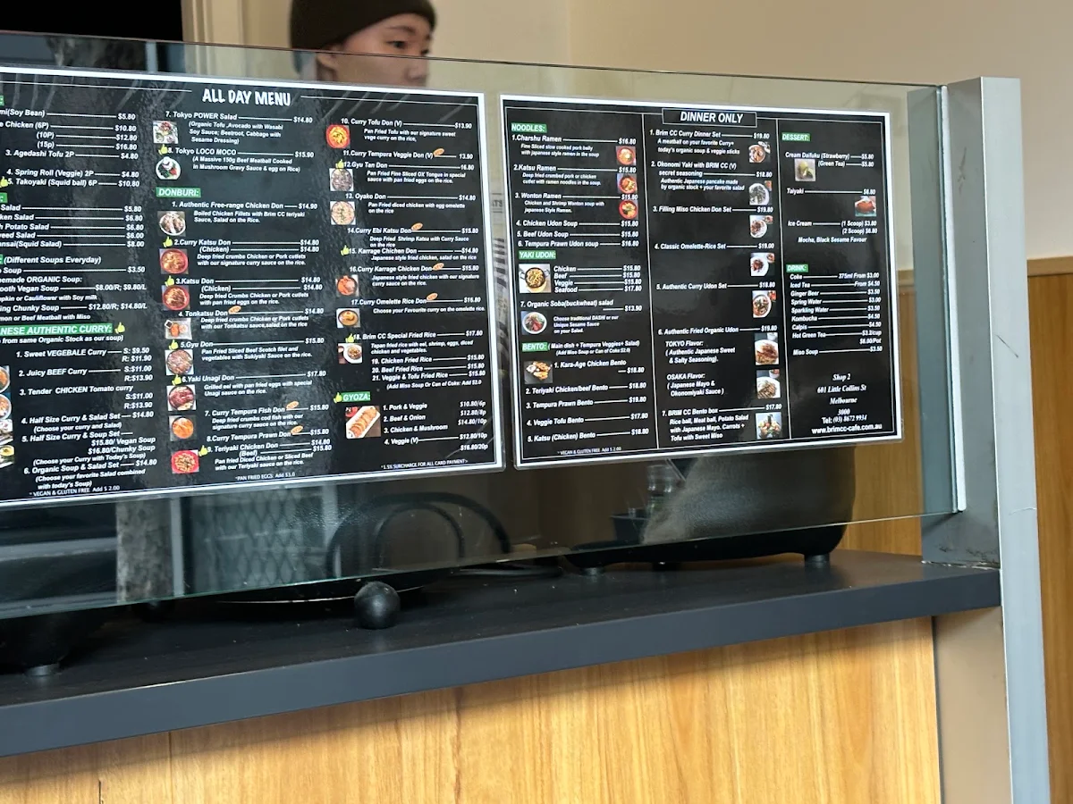 Menu, Brim CC