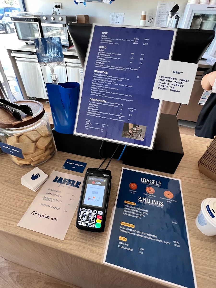 Menu, Bluehand Coffee