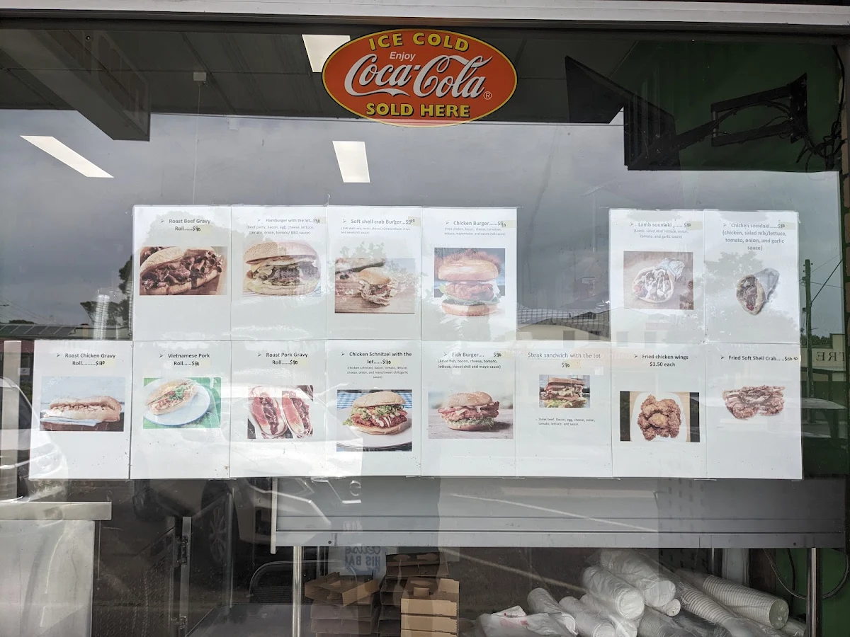 Menu, Tyabb Take-Away