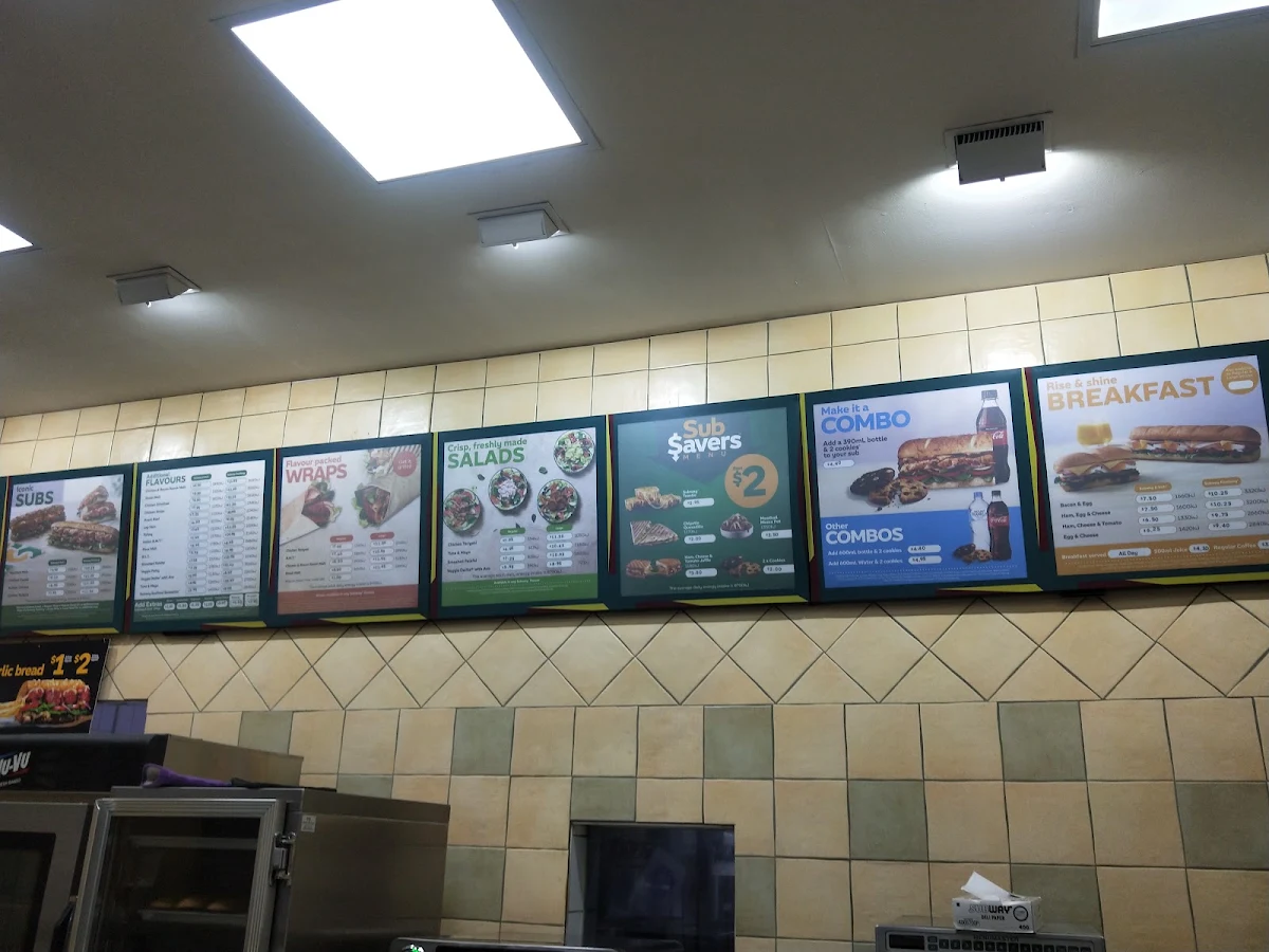 Menu, Subway