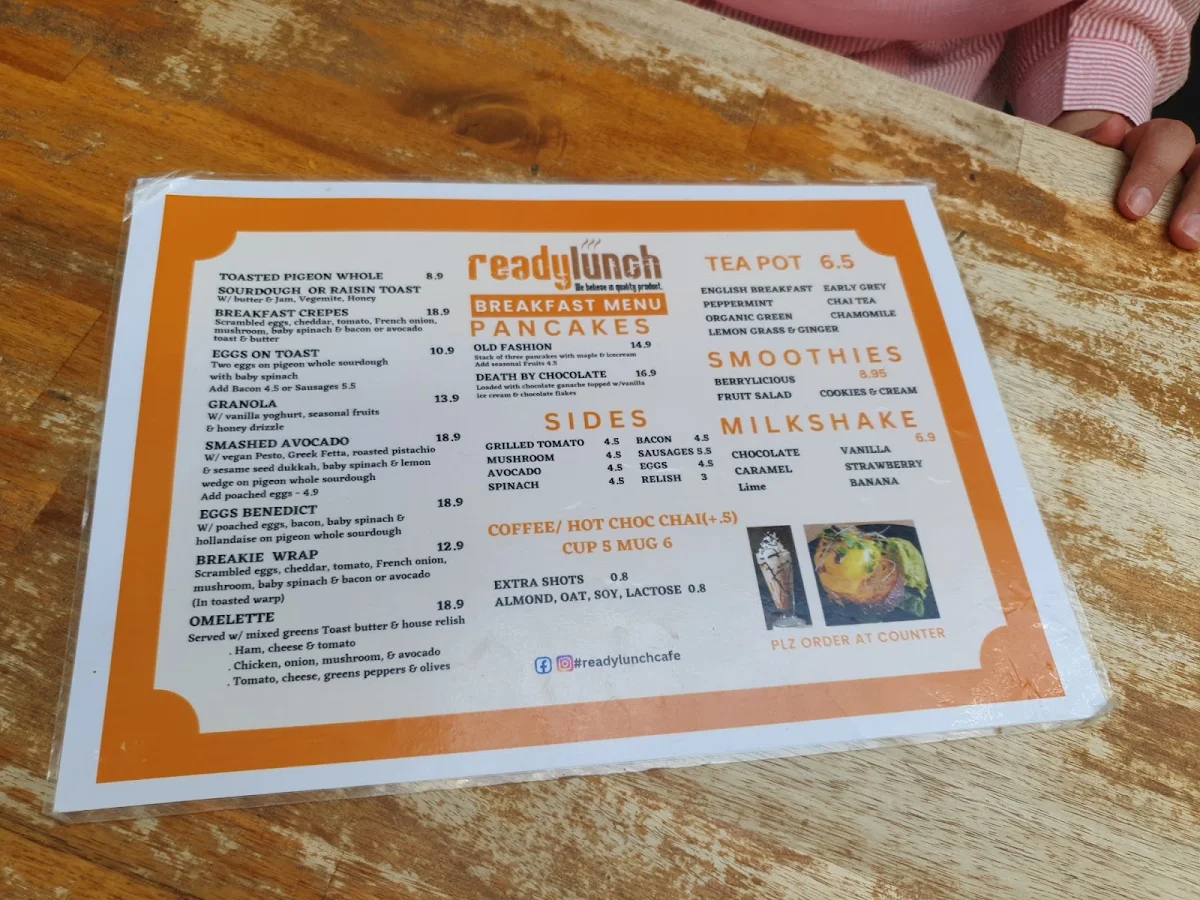 Menu, Readylunch