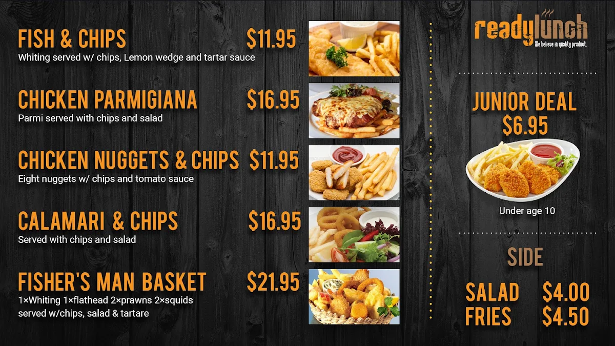 Menu, Readylunch