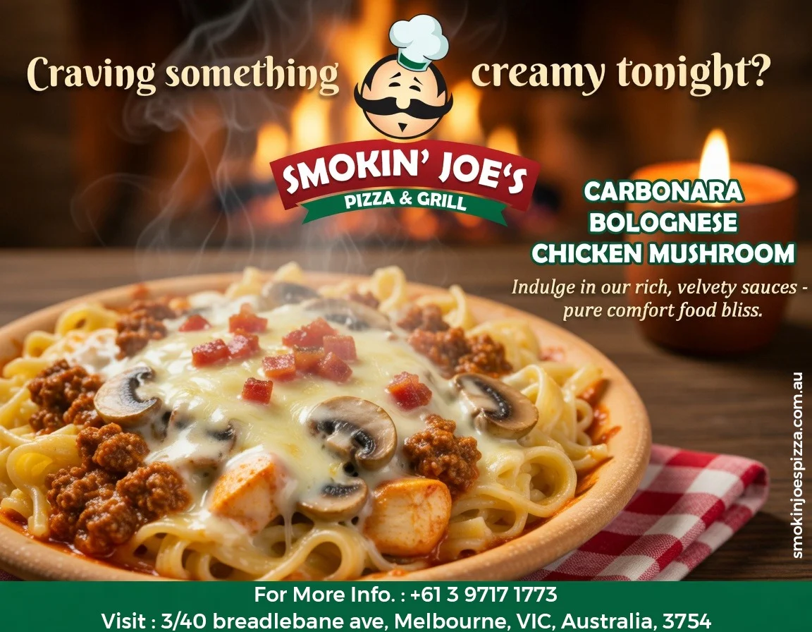 Menu, Smokin Joes Pizza & Grill - Mernda