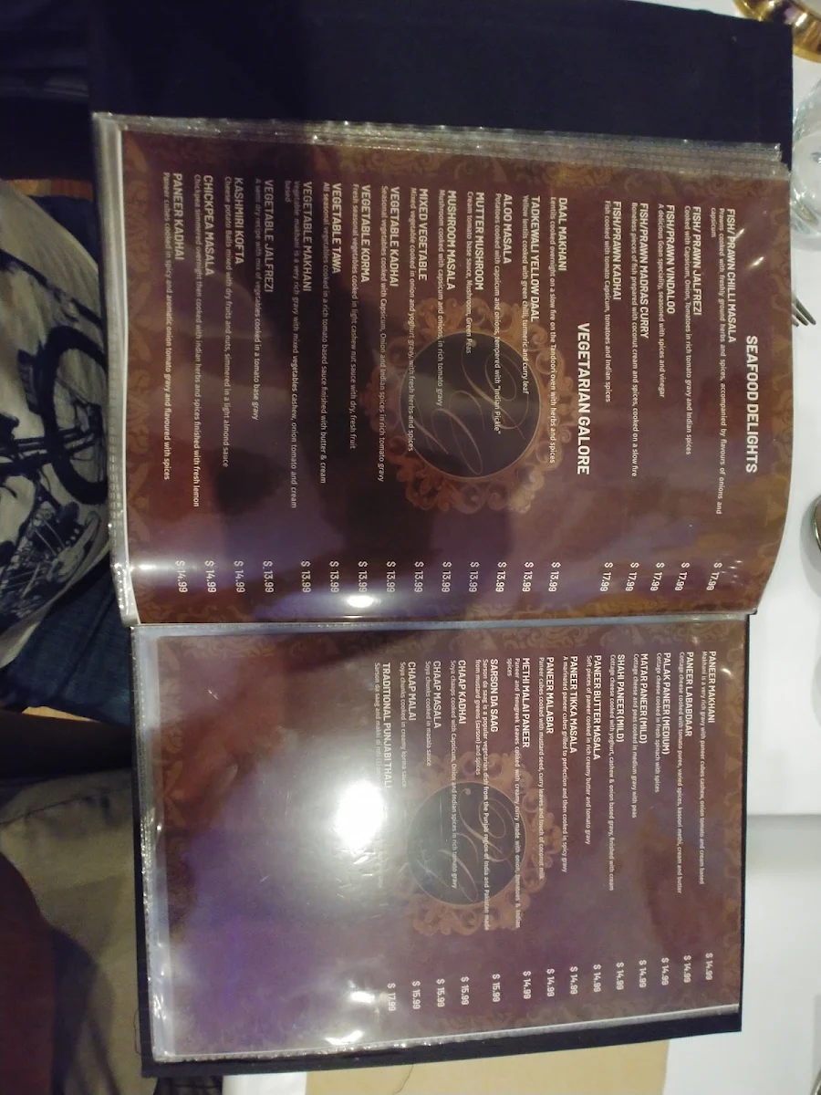 Menu, Punjab Grilz Restaurant - Sunshine west