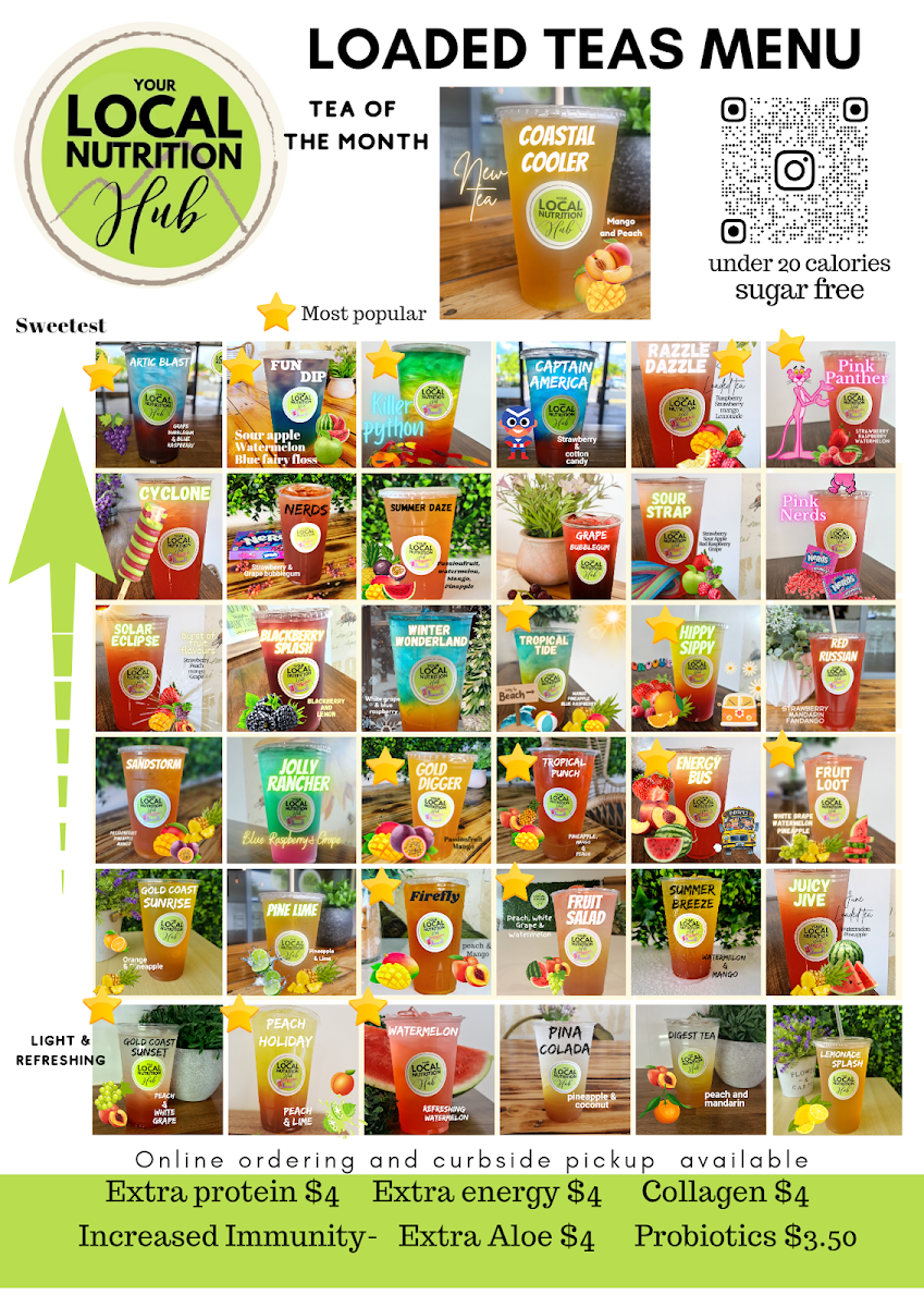 Menu, Your Local Nutrition Hub