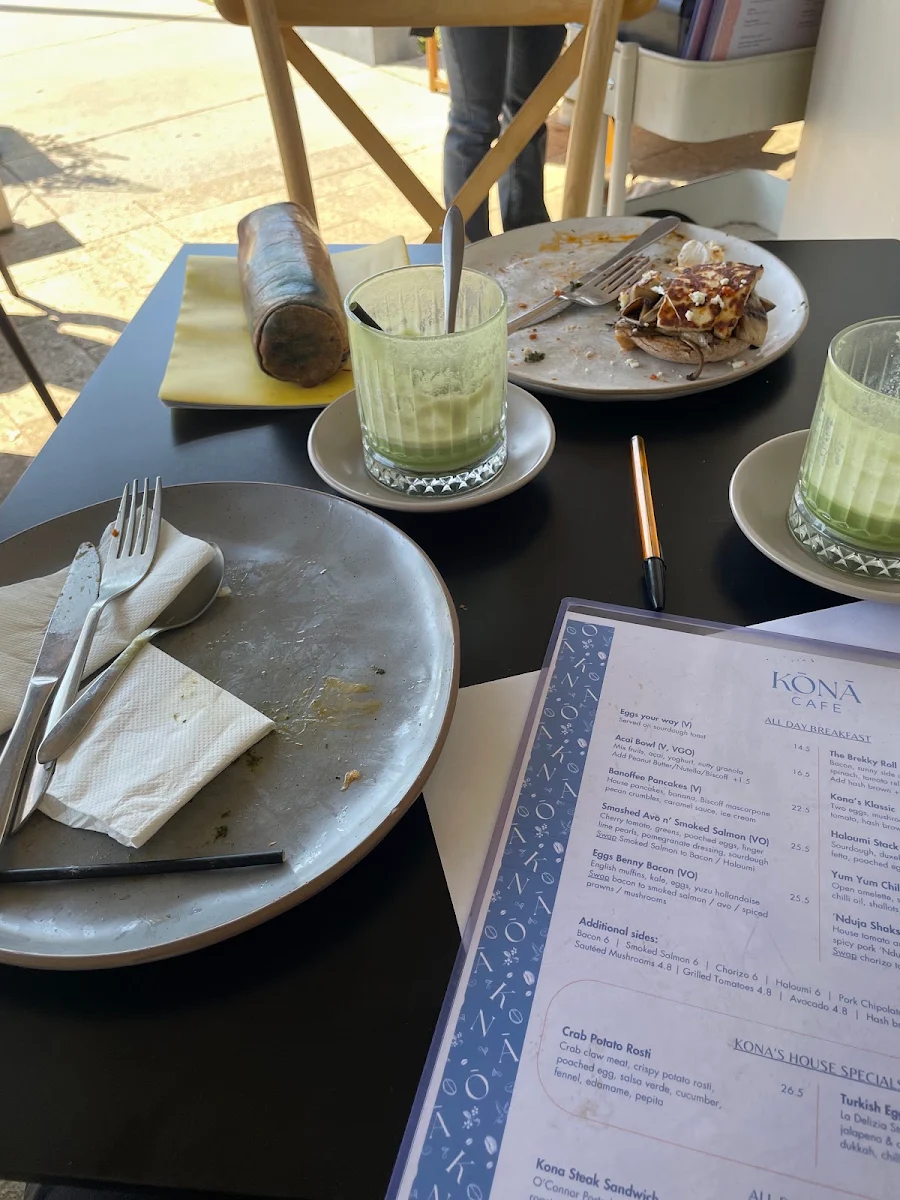 Menu, Kona Applecross