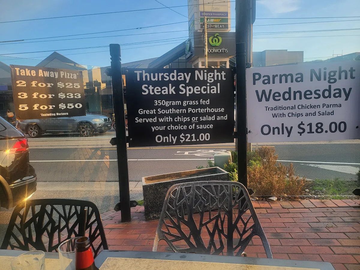 Menu, Frank's Ristorante