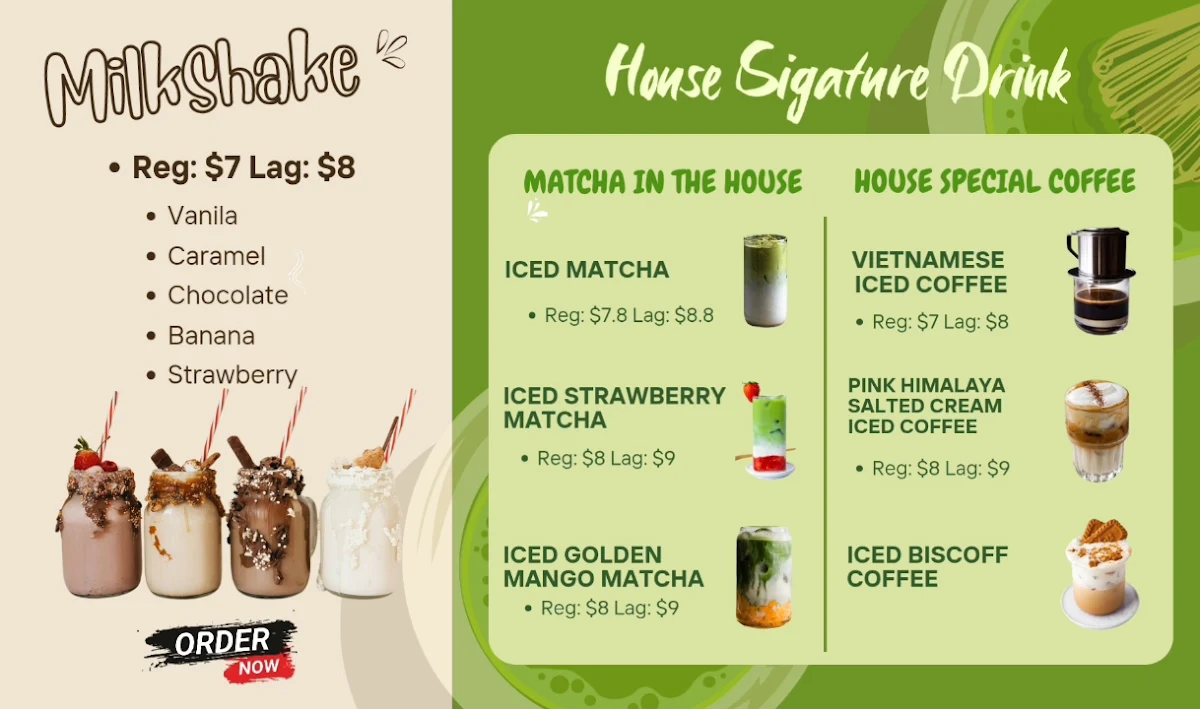 Menu, BeeBoo Banh Mi & Brew