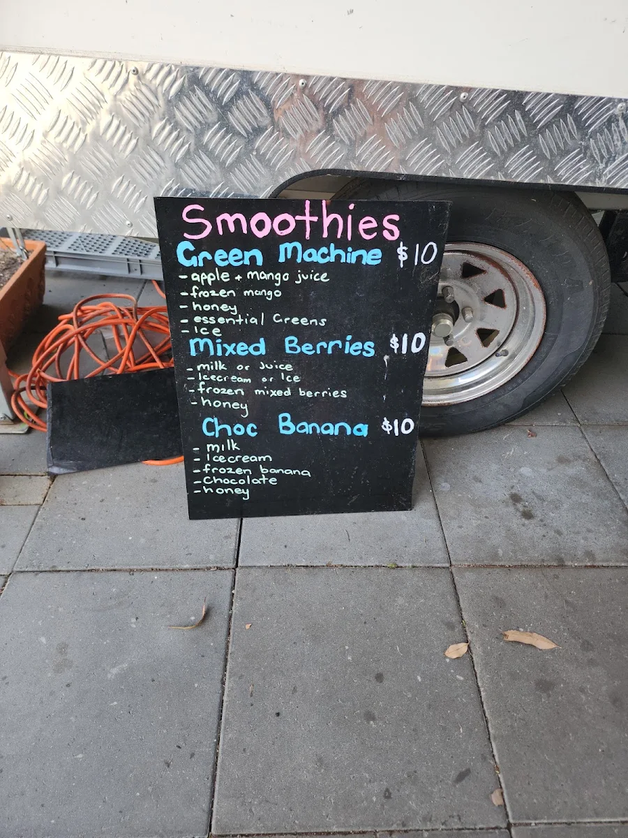 Menu, Shell's Mobile Cafe