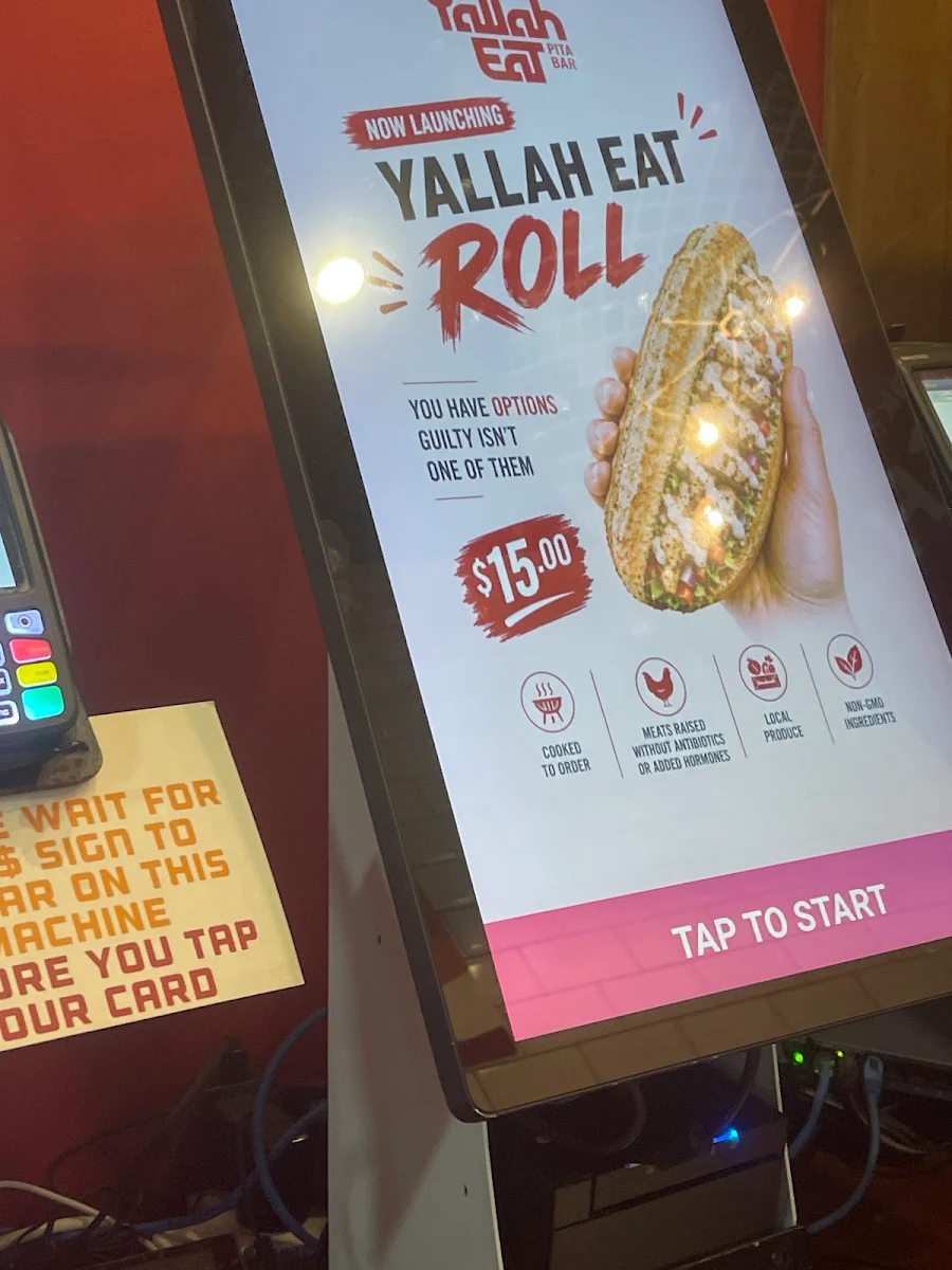 Menu, Yallah Eat Pita, Kebab & Shawarma Bar