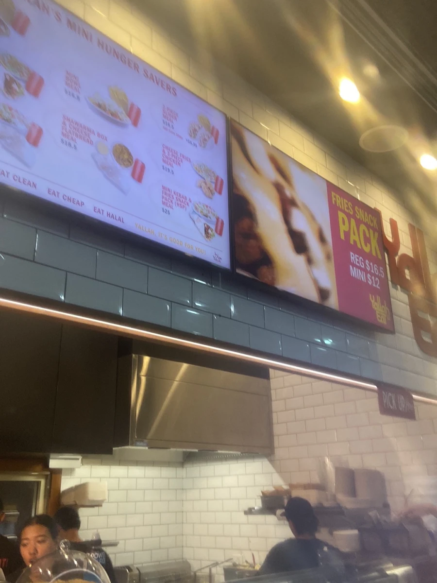 Menu, Yallah Eat Pita, Kebab & Shawarma Bar