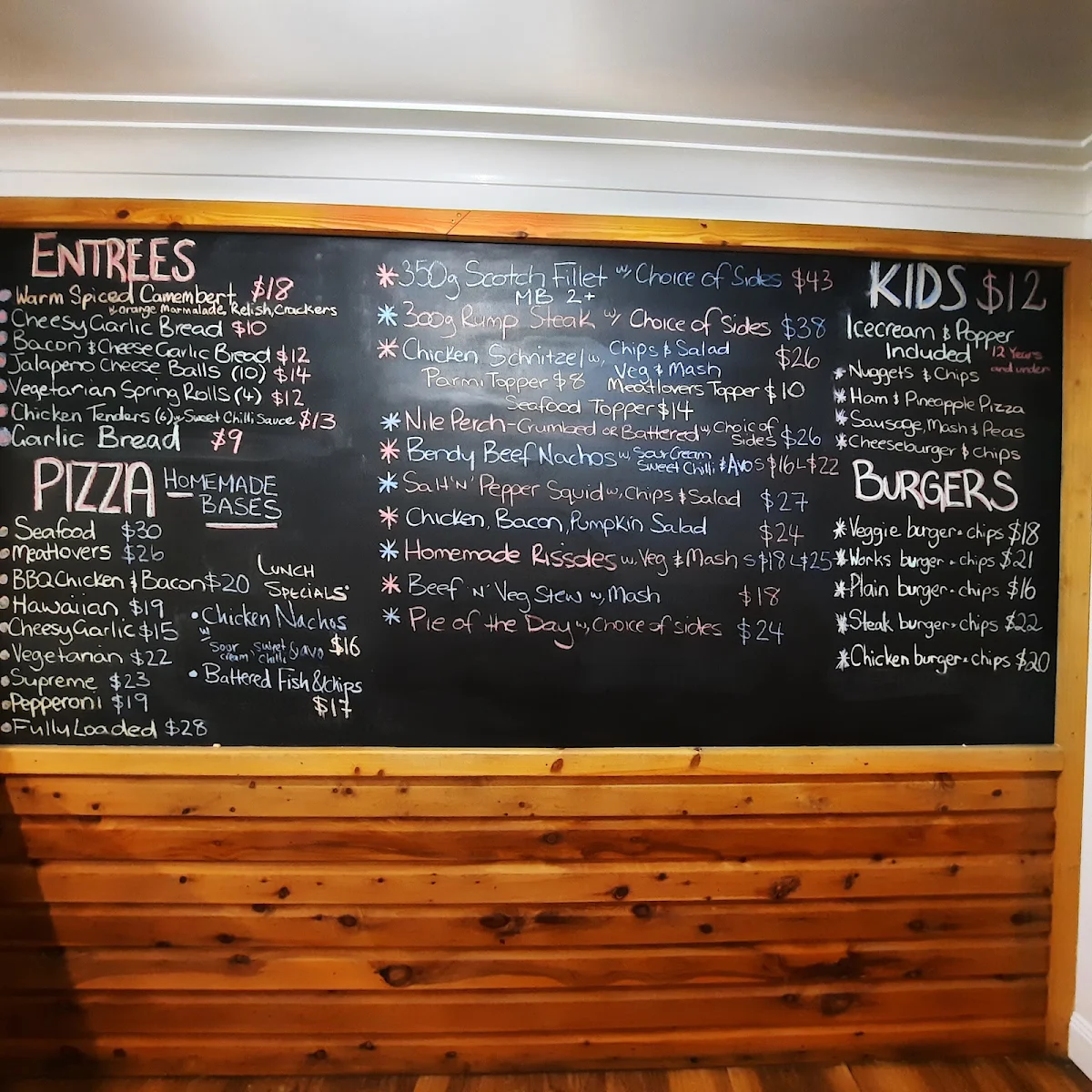 Menu, Bendemeer Hotel