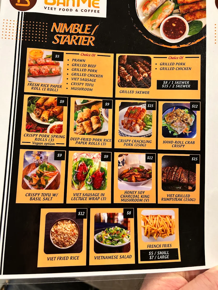 Menu, BanMe
