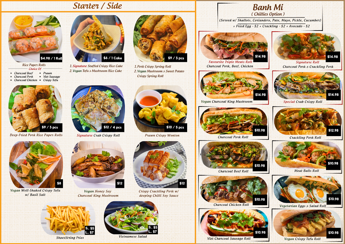 Menu, BanMe