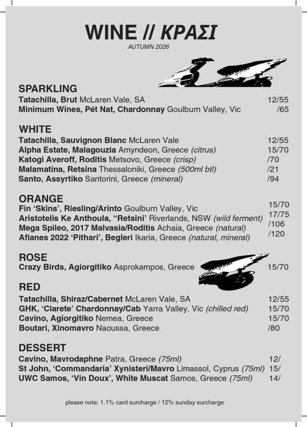 Menu, Capers