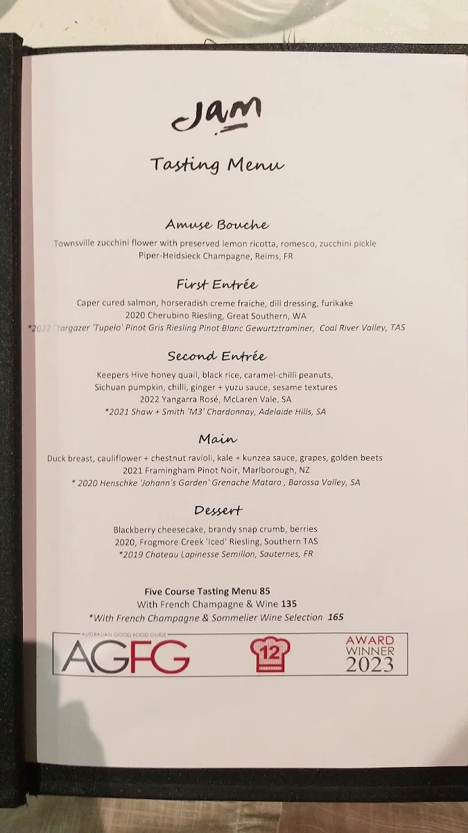 Menu, Jam Corner