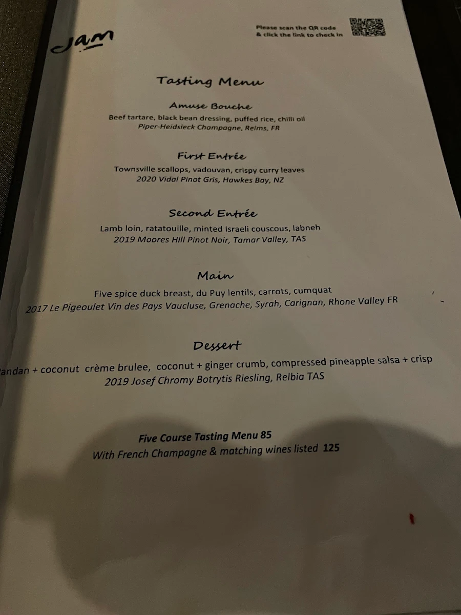 Menu, Jam Corner
