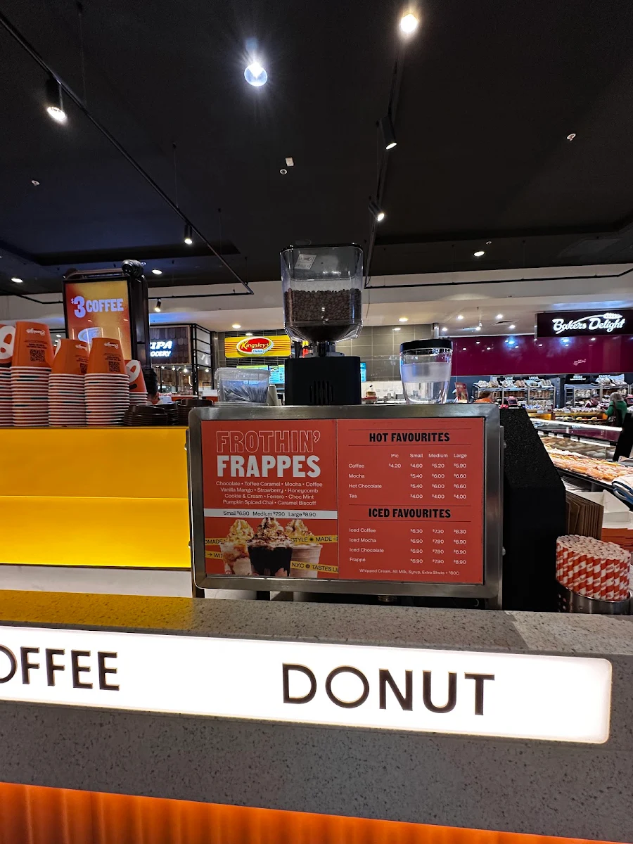 Menu, Brooklyn Donuts Woden