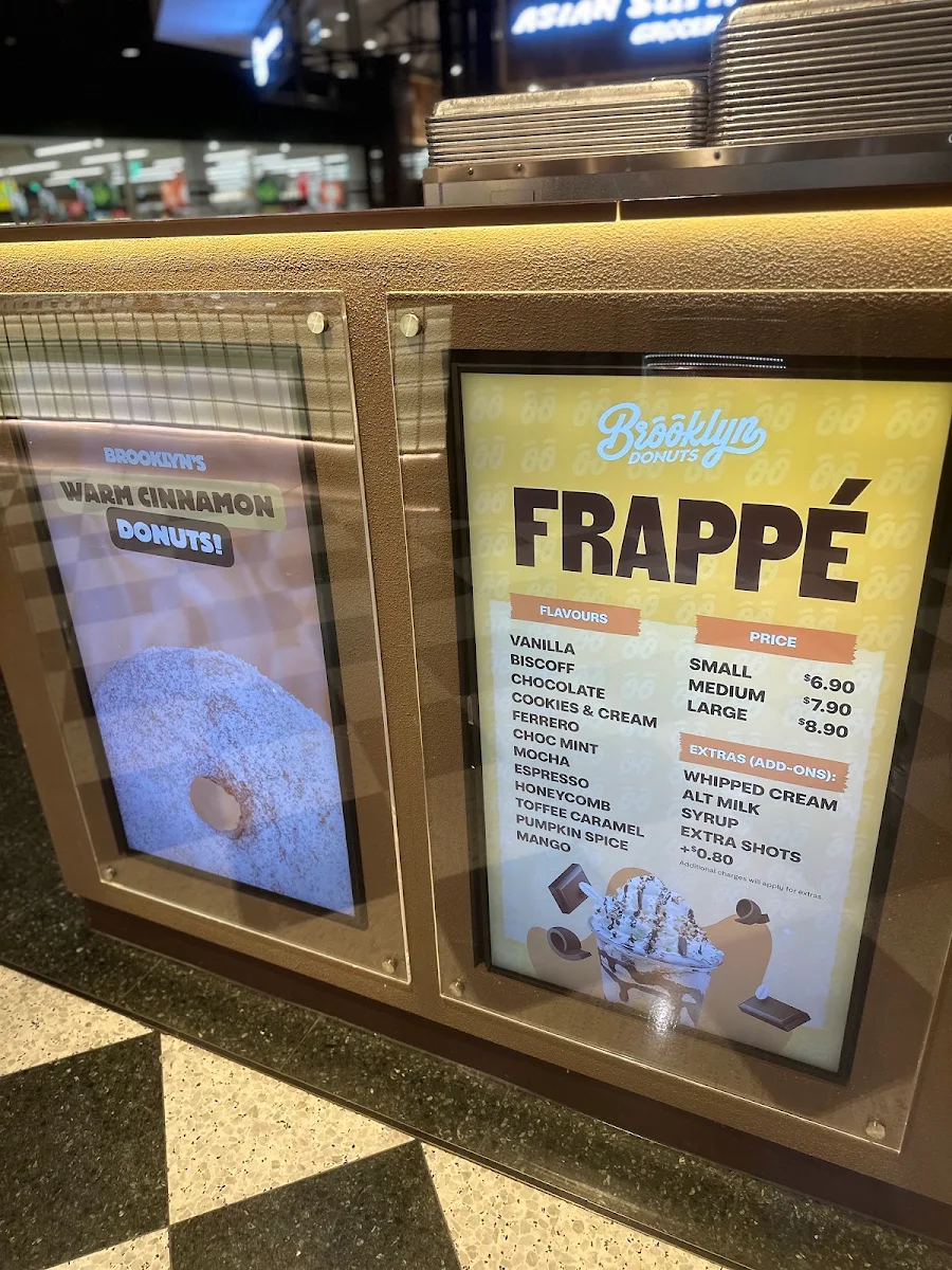Menu, Brooklyn Donuts Woden